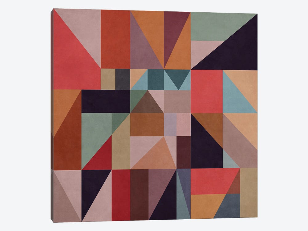 Triangles And Rectangles VII by Angel Estevez 1-piece Canvas Wall Art