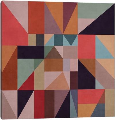 Triangles And Rectangles VII Canvas Art Print - Angel Estevez