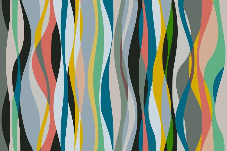 Colorful Ripples by Angel Estevez wall art