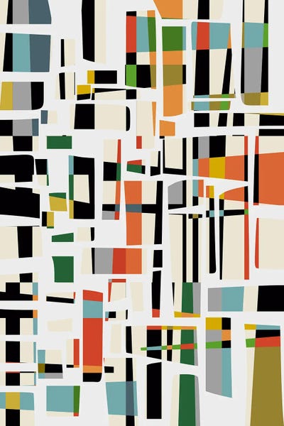 Geometric Patterns: Colored Pieces XVIII by Angel Estevez