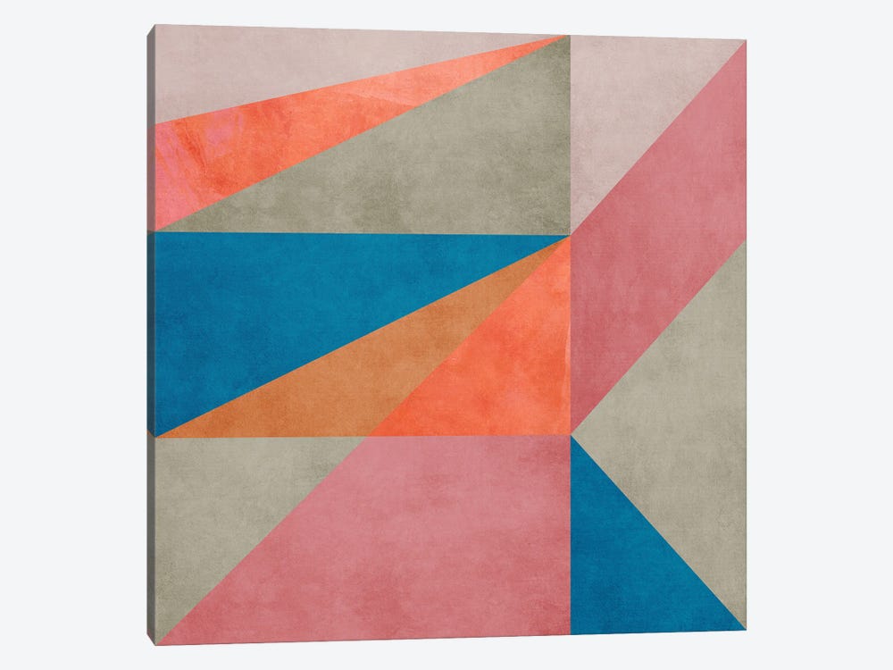 Geometric With Triangles XXV by Angel Estevez 1-piece Canvas Art Print