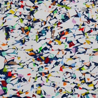 Mixing Colors And Shapes VIII by Angel Estevez framed wall art