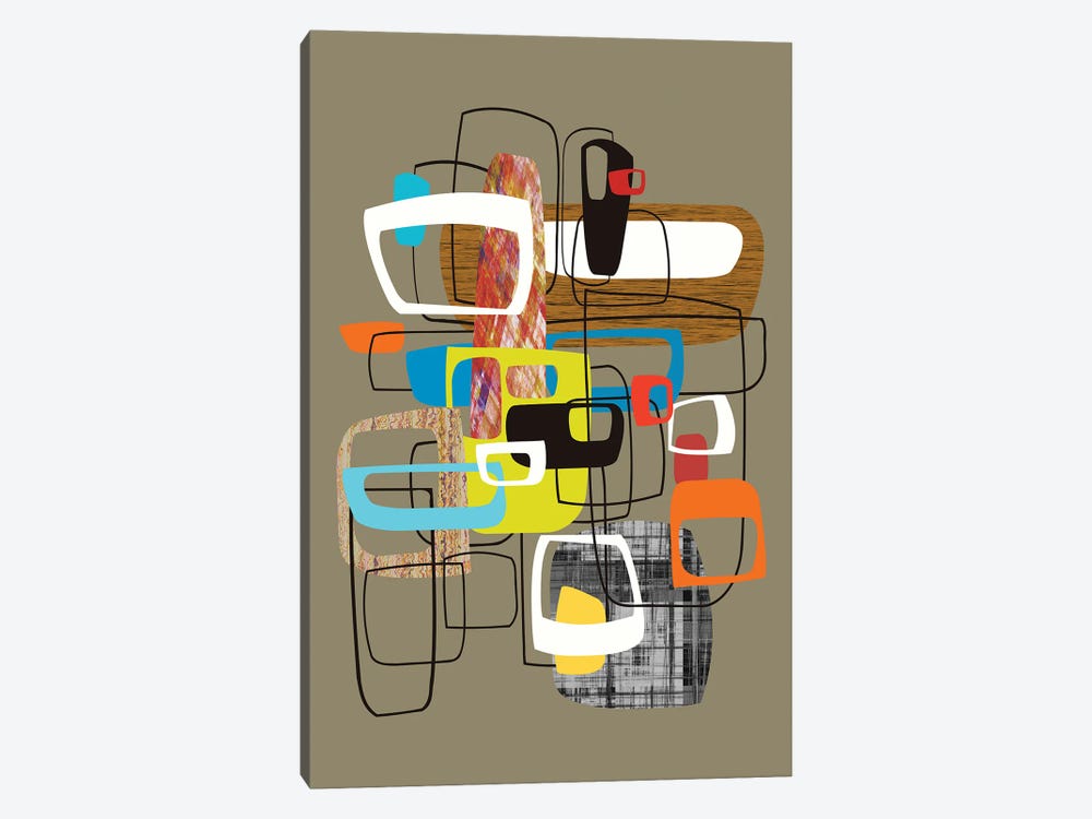 Lined With Hollow Shapes by Angel Estevez 1-piece Canvas Art