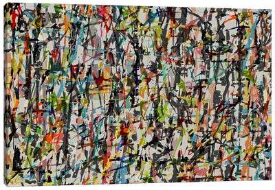 Pollock Wink XXXIII Canvas Art Print - Angel Estevez