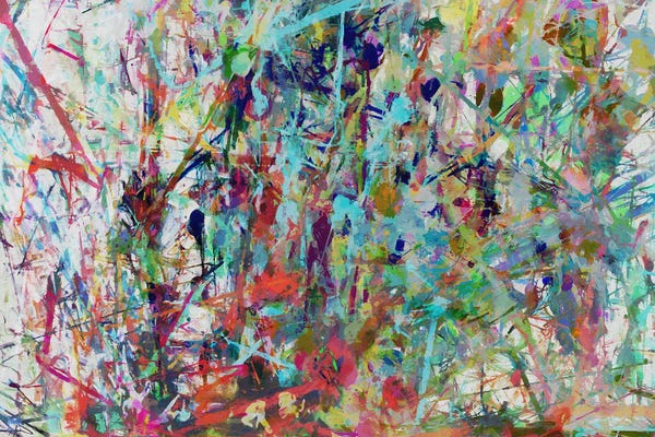 Similar To Jackson Pollock: Pollock Wink XXXIV by Angel Estevez