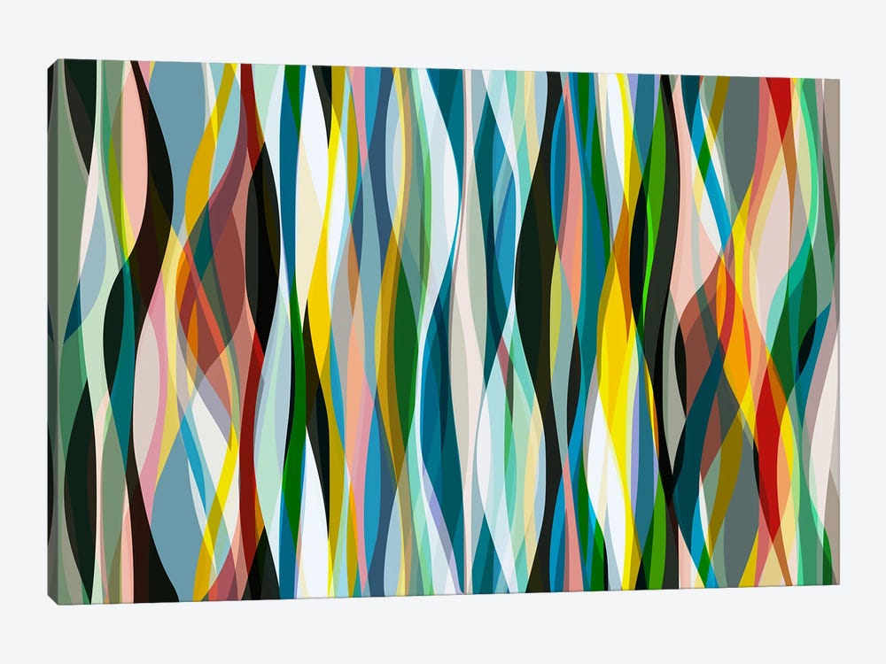 Sinuous And Intertwined Shapes by Angel Estevez 1-piece Canvas Print