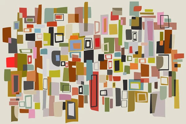 Office: Colored Pieces XIX by Angel Estevez