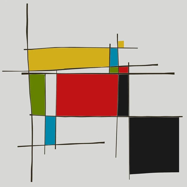 Composition With Red, Blue And Yellow: Remembering Mondrian II by Angel Estevez
