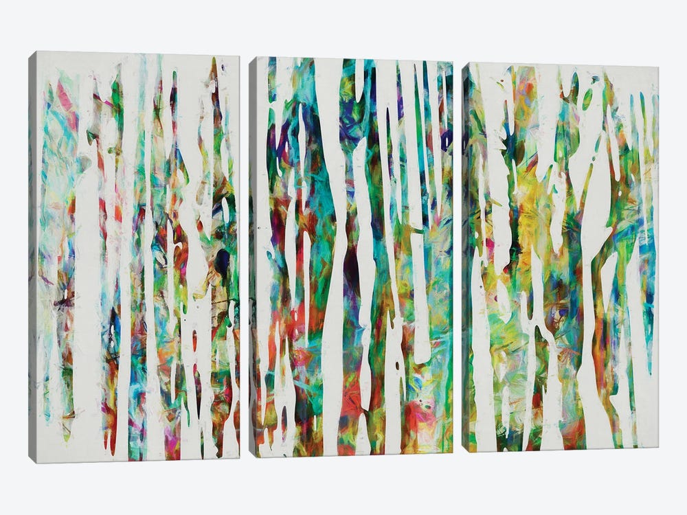Autumn Trunks by Angel Estevez 3-piece Canvas Print