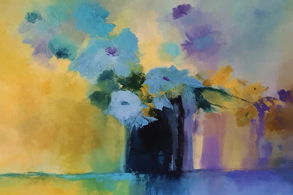 Angel Estevez: Blue Flowers II by Angel Estevez