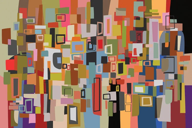 Colored Pìeces XXI by Angel Estevez wall art