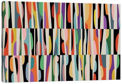 Colored Pìeces XXIV Canvas Art Print - Colorful Abstracts
