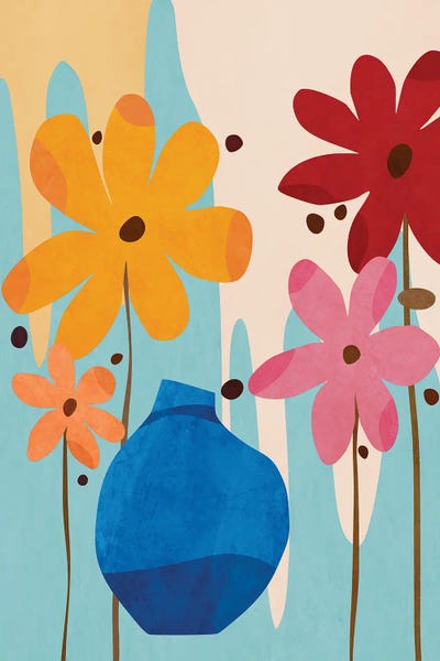 Angel Estevez: Colorful Little Flowers by Angel Estevez