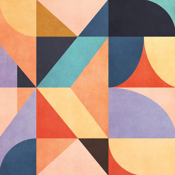 2024 | Peach Fuzz: Geometric Concept LXXII by Angel Estevez