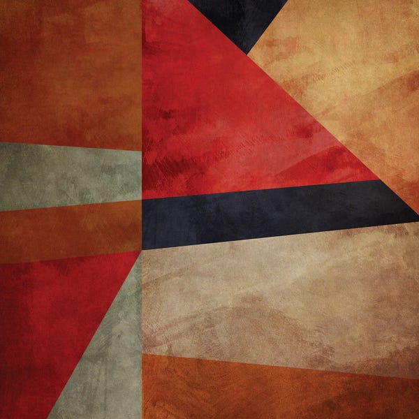 Angel Estevez: Geometric Rustic Texture III by Angel Estevez
