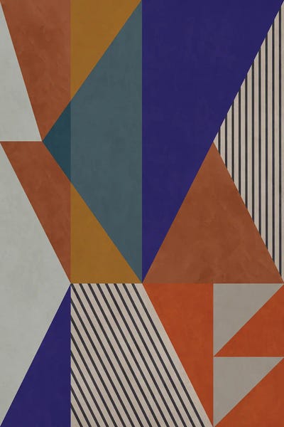 Angel Estevez: Geometric With Stripes by Angel Estevez