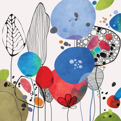 Happy Garden IV by Angel Estevez framed wall art