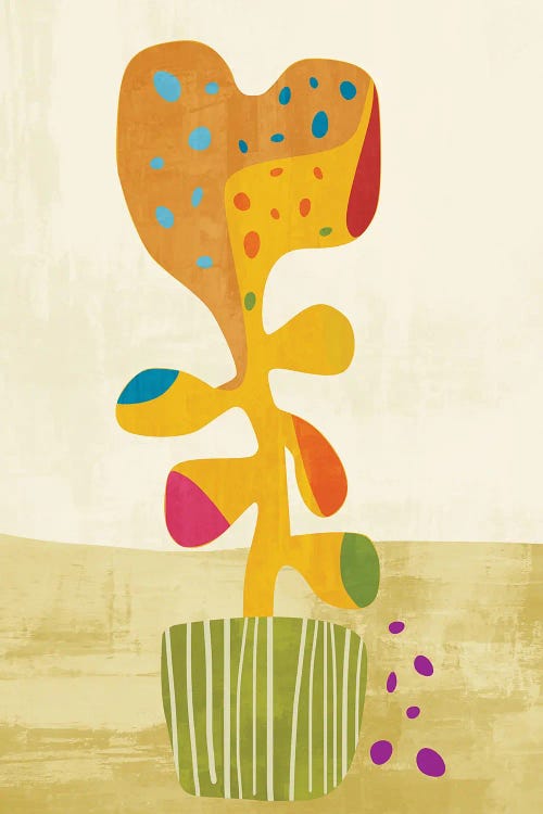 Happy Little Flower by Angel Estevez wall art