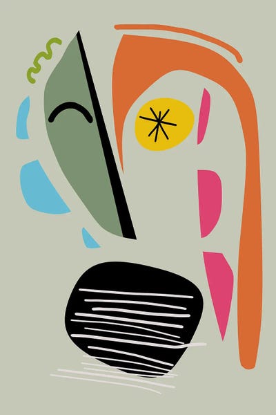 Mask by Angel Estevez framed wall art