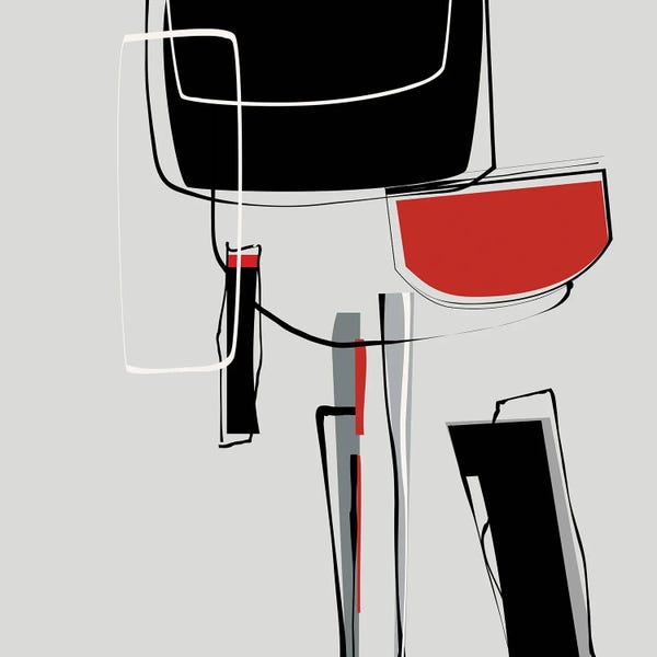 Unexpected Red: Loose Shapes by Angel Estevez