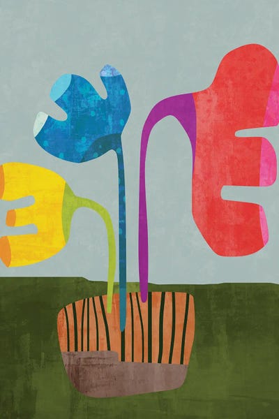 The Cut Outs Collection: My Vase With Flowers II by Angel Estevez