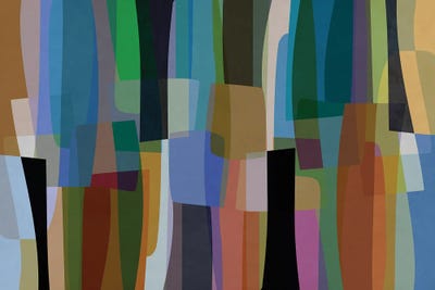 Overlapping And Transparent Parts V by Angel Estevez framed wall art