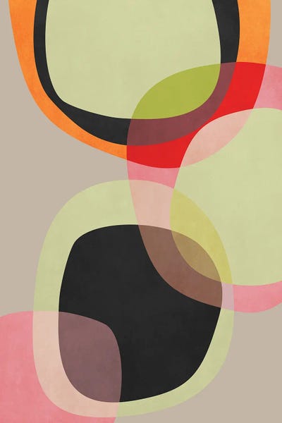 Overlapping And Transparent Parts VI by Angel Estevez framed wall art