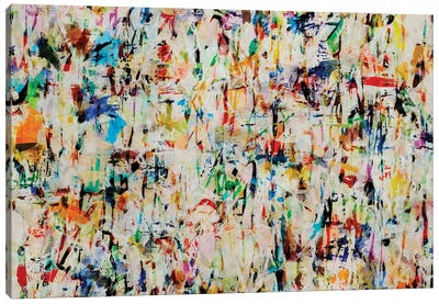 Pollock Wink XXXVI Canvas Art Print - Similar to Jackson Pollock