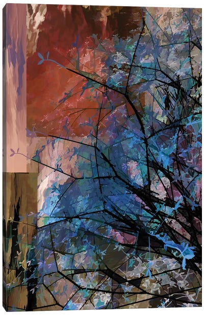 Blue Tree Canvas Art Print - Angel Estevez