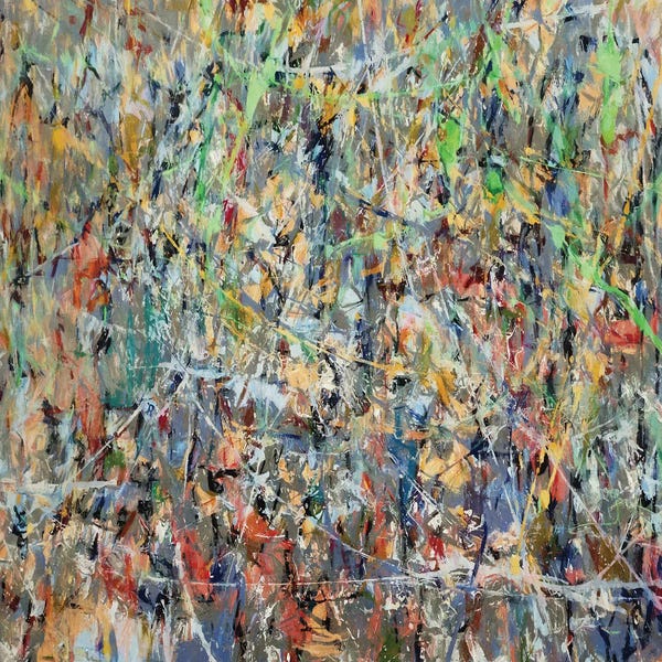 Similar To Jackson Pollock: Pollock Wink XL by Angel Estevez