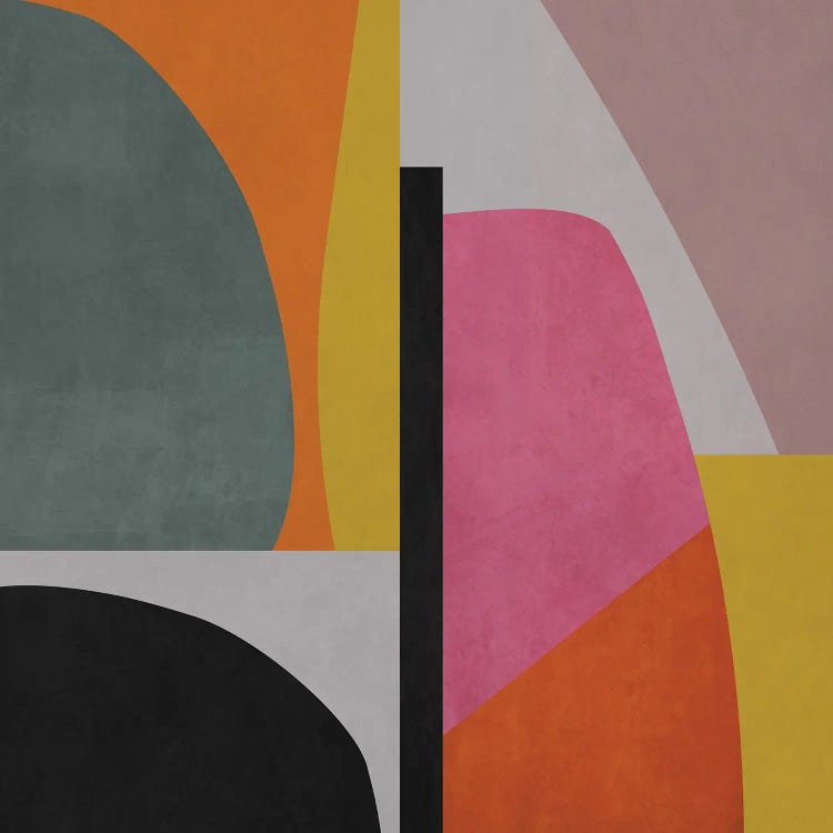 Rounded Pieces VI by Angel Estevez wall art