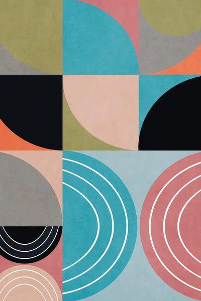 Angel Estevez: Semi Circles XVIII by Angel Estevez