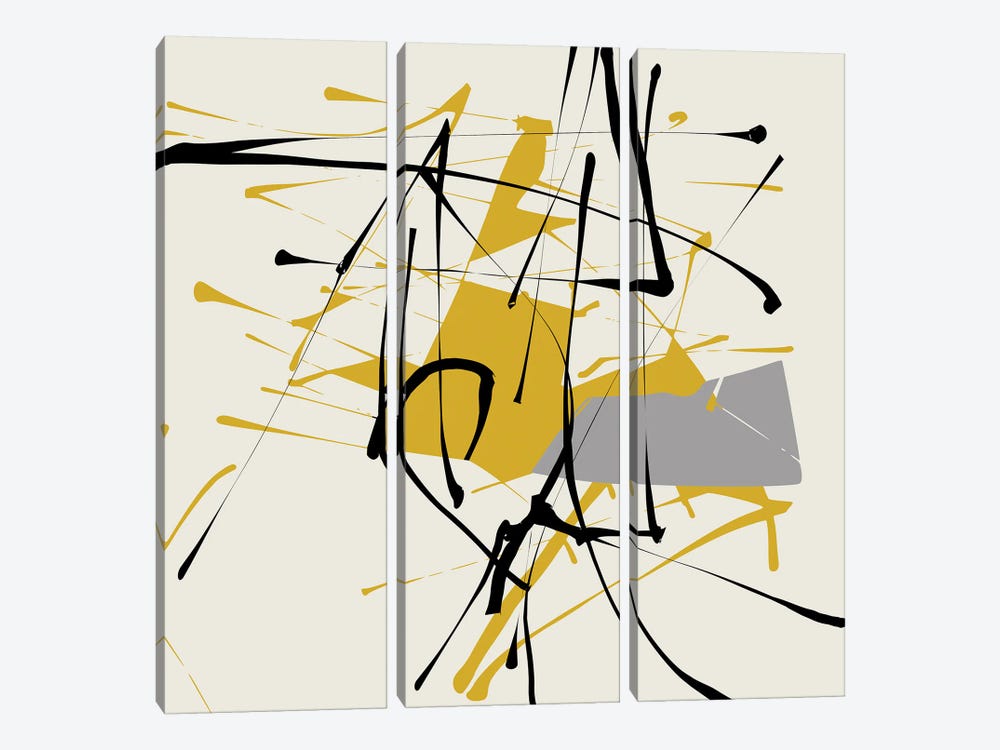 Remembering Pollock by Angel Estevez 3-piece Art Print