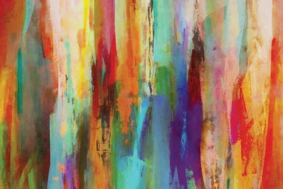 Vertical Brushes II by Angel Estevez canvas print