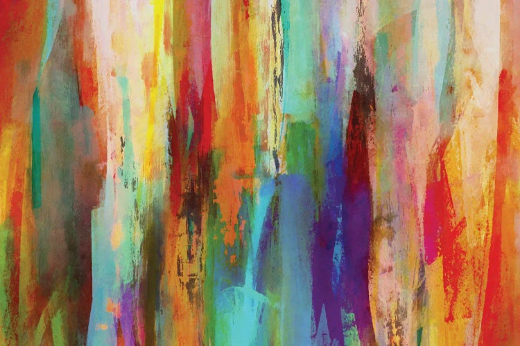 Vertical Brushes II by Angel Estevez wall art