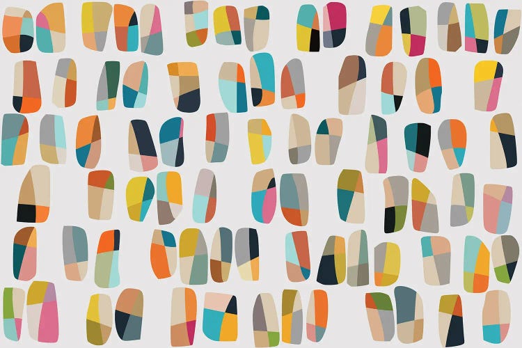 Colored Parts VIII by Angel Estevez wall art