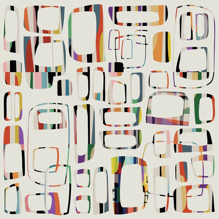 Colored Parts IX by Angel Estevez wall art