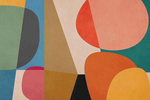 Angel Estevez: Colorful And Rounded Pieces II by Angel Estevez