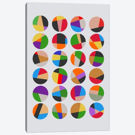 Colorful Circles Canvas Print #AEZ1444} by Angel Estevez Canvas Art Print