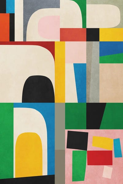 Dopamine Decor: Geometric Construction XXXI by Angel Estevez