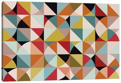 Geometric Pattern XXXII Canvas Art Print - Angel Estevez