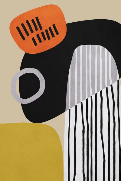 Minimal With Stripes by Angel Estevez framed wall art