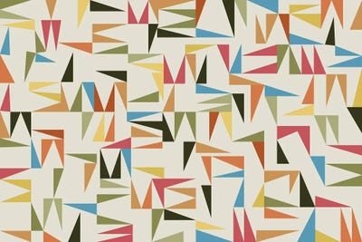 Multiple Triangles III by Angel Estevez framed wall art