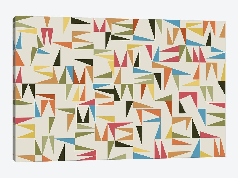 Multiple Triangles III by Angel Estevez 1-piece Art Print