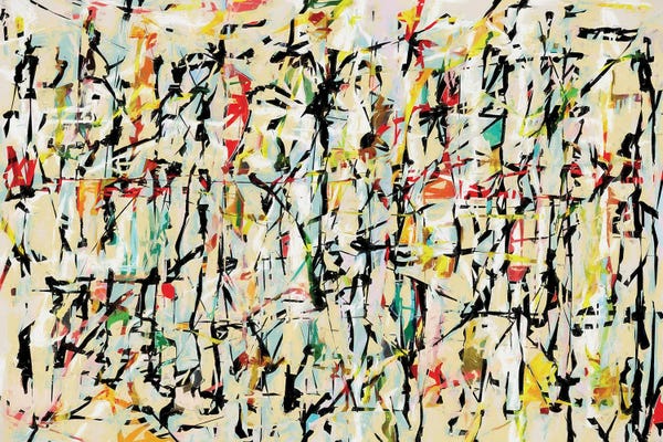 Similar To Jackson Pollock: Pollock Wink XLII by Angel Estevez