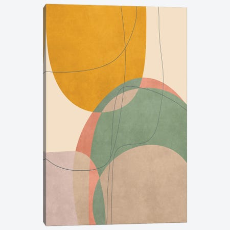 Rounded And Overlapping Pieces Canvas Print #AEZ1498} by Angel Estevez Canvas Art Print