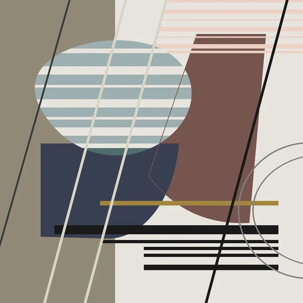 Angel Estevez: Overlapping Shapes by Angel Estevez