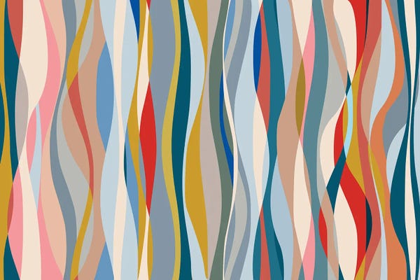 Geometric Patterns: Sinuous Shapes IX by Angel Estevez