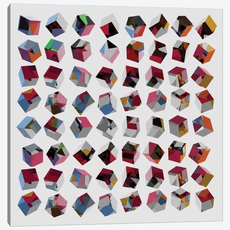 3D Cubes Canvas Print #AEZ162} by Angel Estevez Canvas Wall Art