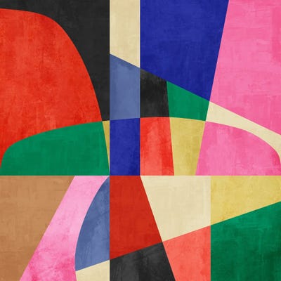 Geometric Construction L by Angel Estevez art print